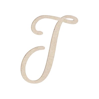 24" Marcella Unfinished Wood Initial Monogram Letter J (Sizes 12"-30")