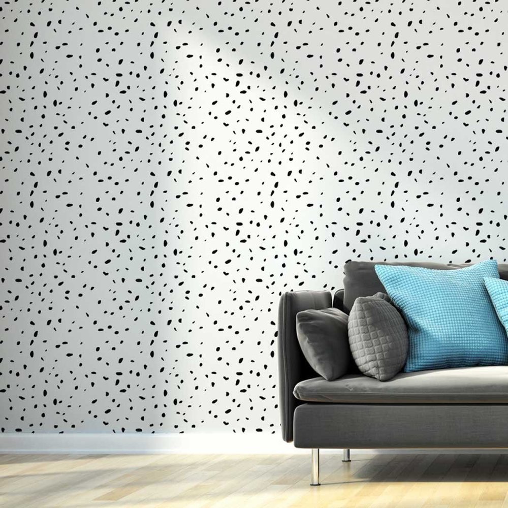 J BOUTIQUE STENCILS Spots Texture Allover Stencil - DIY Home Improvement - Better Than Wallpaper