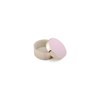 Addison Ross 3" Pink & Gold Trinket Box - Plated