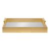 Kate and Laurel Lipton Decorative Mirror Tray with Polished Metal Handles, Gold view 2