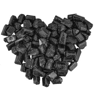 mookaitedecor 1 lb Bulk Natural Black Tourmaline Raw Crystals Rough Stones for Tumbling,Cabbing,Polishing,Wire Wrapping,Wicca & Reiki Crystal Healing