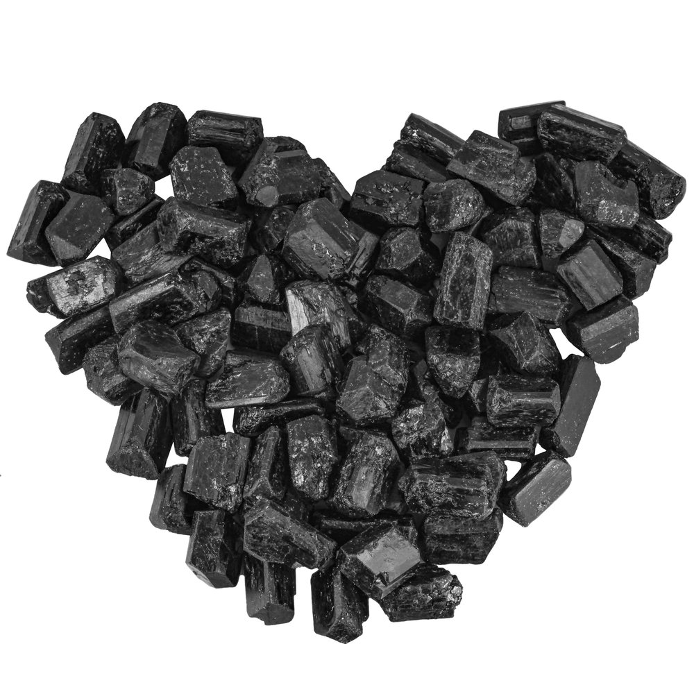 mookaitedecor 1 lb Bulk Natural Black Tourmaline Raw Crystals Rough Stones for Tumbling,Cabbing,Polishing,Wire Wrapping,Wicca & Reiki Crystal Healing