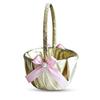 Alex Emotions Gold & Pink Wedding Ring Bearer Pillow and Flower Girl Basket Set  Satin & Ribbons  Pairs Well with Most Dresses & Themes  Splendour Every Wedding Deserves view 3