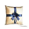 Alex Emotions Gold & Navy Blue Wedding Ring Bearer Pillow and Flower Girl Basket Set  Satin & Ribbons  Pairs Well with Most Dresses & Themes  Splendour Every Wedding Deserves view 2