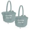 Alex Emotions Custom Color Wedding Ring Bearer Pillow and Flower Girl Basket Set  Satin &Ribbons  Pairs Well with Most Dresses & Themes  Splendour Every Wedding Deserves view 1