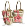 Alex Emotions Gold & Coral Wedding Ring Bearer Pillow and Flower Girl Basket Set  Satin & Ribbons  Pairs Well with Most Dresses & Themes  Splendour Every Wedding Deserves view 1