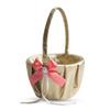 Alex Emotions Gold & Coral Wedding Ring Bearer Pillow and Flower Girl Basket Set  Satin & Ribbons  Pairs Well with Most Dresses & Themes  Splendour Every Wedding Deserves view 3