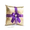 Alex Emotions Gold & Purple Jewel Wedding Ring Bearer Pillow and Flower Girl Basket Set  Satin & Ribbons  Pairs Well with Most Dresses & Themes  Splendour Every Wedding Deserves view 2