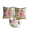 Alex Emotions Gold & Pink Wedding Ring Bearer Pillow and Flower Girl Basket Set  Satin & Ribbons  Pairs Well with Most Dresses & Themes  Splendour Every Wedding Deserves view 1