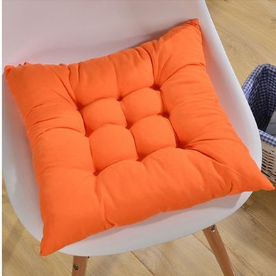 Stormeagle Soft Indoor Chair Pads Warm Cushions Square Tufted Seat Cushions Pillows with Ties, 14"x14"