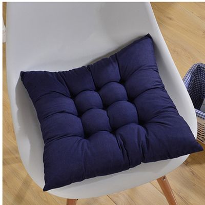Stormeagle Soft Indoor Chair Pads Warm Cushions Square Tufted Seat Cushions Pillows with Ties, 14"x14"