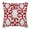 The HomeCentric Cushion Cover, Couch Pillow Cases, Decorative Pillow Covers 14x14 inch (35x35 cm) Red, Cotton Throw Pillow Covers, Handmade Pillow Covers, Contemporary, Abstract - Red Encrusted view 1