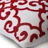 The HomeCentric Cushion Cover, Couch Pillow Cases, Decorative Pillow Covers 14x14 inch (35x35 cm) Red, Cotton Throw Pillow Covers, Handmade Pillow Covers, Contemporary, Abstract - Red Encrusted view 2