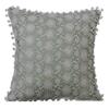 The HomeCentric Throw Pillow Cover, Pillows, Pillow Covers 14x14 inch (35x35 cm) Green, Cotton Throw Pillow Covers, Handmade Pillow Covers, Contemporary, French Toile Easter - Crochet Rose view 1