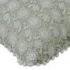 The HomeCentric Throw Pillow Cover, Pillows, Pillow Covers 14x14 inch (35x35 cm) Green, Cotton Throw Pillow Covers, Handmade Pillow Covers, Contemporary, French Toile Easter - Crochet Rose view 2