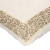 The HomeCentric Cushion Cover for Couch, Pillow Covers 14x14 inch (35x35 cm) Ivory, Cotton Throw Pillow Covers, Handmade Pillow Covers, Pillowcase with Bordered, Traditional Easter - Pearl Glitter view 2