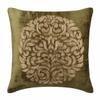 The HomeCentric Cushion Cover Sofa, Toss Pillow Covers, Pillow Covers 14x14 inch (35x35 cm) Green, Velvet Throw Pillow Covers, Handmade Pillow Covers, Contemporary, Abstract - Circle of Peace view 1