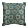 The HomeCentric Decorative Pillow Case Covers with Zipper, Decorative Pillow Covers 14x14 inch (35x35 cm) Grey, Silk Throw Pillow Covers, Handmade Pillow Covers, Modern Geometric - Magical Techno view 1