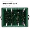 ZOBER Christmas Light Storage Reels - Christmas Light Organizer With 4 Plastic Wheels - Fits 200 Mini Lights Per Spool, Lights Storage - Strong & Durable Material - Stitched Reinforced Handles - Green view 3