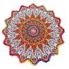 Pom Pom Fringing Roundie Yoga Mat, Star Beach Towel, Bohemian Tapestries, Indian Mandala Throw, Hippie Wall Hanging, Boho Picnic Blanket, Gypsy Table Cloth view 1