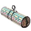 ZOBER Round Christmas Gift Wrapping Paper Organizer Storage - 40 Inch Gift Wrap Storage Containers - Wrapping Paper Holder, Clear PVC Waterproof, Fits 25 Standard Rolls - Black view 1