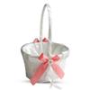 Alex Emotions Ivory Ring Bearer Pillow and Basket Set | Lace Collection | Flower Girl & Welcome Basket for Guest | Handmade Wedding Baskets & Pillows (Coral) view 3