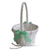 Alex Emotions Ivory Ring Bearer Pillow and Basket Set | Lace Collection | Flower Girl & Welcome Basket for Guest | Handmade Wedding Baskets & Pillows (Apple Green) view 3