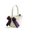 Alex Emotions Ivory Ring Bearer Pillow and Basket Set | Lace Collection | Flower Girl & Welcome Basket for Guest | Handmade Wedding Baskets & Pillows (Burgundy Navy Blue) view 3
