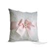 Alex Emotions Ivory Ring Bearer Pillow and Basket Set | Lace Collection | Flower Girl & Welcome Basket for Guest | Handmade Wedding Baskets & Pillows (Blush Pink) view 2