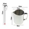 Barista Kit Includes Milk Thermometer, 600ml Jug, Cocoa Shaker and 16pc Stencil Set - Ideal For Coffee Latte Cappuccino Mocha view 2