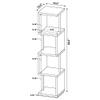 Coaster Home Furnishings Baxter 67-inch 4-Shelf Bookshelf Black and Chrome 801419 view 3