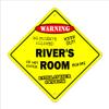 River's Room Sign Crossing Zone Xing | Indoor/Outdoor | 20" Tall Kids Bedroom Decor Door Children's Name boy Girl view 1
