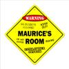 Maurice's Room Sign Crossing Zone Xing | Indoor/Outdoor | 20" Tall Kids Bedroom Decor Door Children's Name boy Girl view 1
