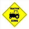Tractor Crossing Sign Zone Xing | Indoor/Outdoor | 20" Tall New Farmer case cat Farm Trailer Combine Equipment view 1