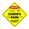 Eugene's Room Sign Crossing Zone Xing | Indoor/Outdoor | 14" Tall Kids Bedroom Decor Door Children's Name boy Girl view 1