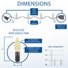 Novelty Lights 24FT 70 LED C6 Permanent Christmas Lights, Commercial Grade LED String Lights (Pure White) view 2