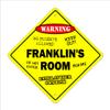 Franklin's Room Sign Crossing Zone Xing | Indoor/Outdoor | 20" Tall Kids Bedroom Decor Door Children's Name boy Girl view 1