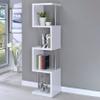 Coaster Home Furnishings Baxter 67-inch 4-Shelf Bookshelf White and Chrome 801418 view 2