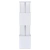 Coaster Home Furnishings Baxter 67-inch 4-Shelf Bookshelf White and Chrome 801418 view 4