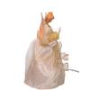Kurt S. Adler, Inc. UL2173LED Kurt Adler 14" Fiber Optic Ivory & Gold Animated LED Angel Treetop view 3