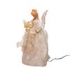 Kurt S. Adler, Inc. UL2173LED Kurt Adler 14" Fiber Optic Ivory & Gold Animated LED Angel Treetop view 4