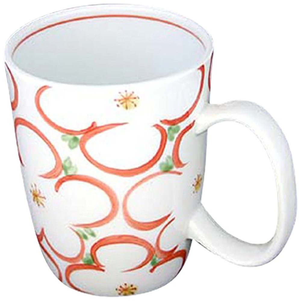 1802-467885 Dinnerware Set Mug: Red Plum Usugaru Mug / Arita Ware
