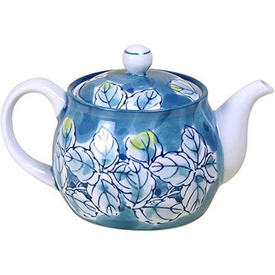 1802-675808 Tableware Set, Teapot, Dark Kashiwa (with Magic Tea Strainer) Pot, Arita Ware