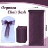 MDS Pack of 125 PCS Organza Chair Sashes Wider Dining Chair Bows Ribbon Tie Back for Wedding Party Birthday Bridal Shower Reception Event Banquet Home Chair Cover Decoration - Plum view 3