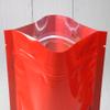 QQ Studio Pack of 100 Glossy Colored Mylar Foil Stand-Up Zip Seal Bags w/Clear Round Window (Glossy Red, 4.0 inches x 6.3 inches) view 3