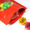 QQ Studio Pack of 100 Glossy Colored Mylar Foil Stand-Up Zip Seal Bags w/Clear Round Window (Glossy Red, 4.7 inches x 7.1 inches) view 3