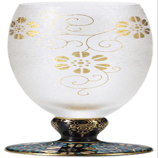 Aderia 9416 Sake Cup Japanese Sake Glass, Sleet Kutani, Blue Grain Tetsuzen (4.2 fl oz (125 ml) / Kutani Ware Collaboration/Beer Glass, Made in Japan, Comes in a Cosmetic Box, Birthday Gift, Present