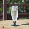 Aderia 9416 Sake Cup Japanese Sake Glass, Sleet Kutani, Blue Grain Tetsuzen (4.2 fl oz (125 ml) / Kutani Ware Collaboration/Beer Glass, Made in Japan, Comes in a Cosmetic Box, Birthday Gift, Present view 2