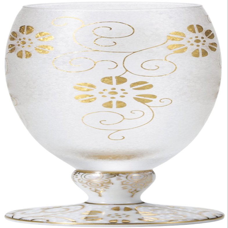 Aderia 9417 Sake Cup, Japanese Sake Glass, Mizoreku Kutani, Shira-Grain Teethen, 4.2 fl oz (125 ml), Kutani Ware Collaboration Beer Glass, Made in Japan, Presentation Box, Birthday Gift