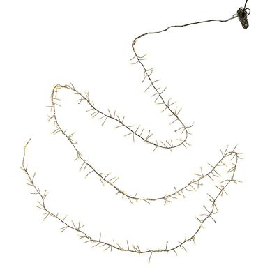 Kurt S. Adler UL2602WW 8' Silver Cluster Light String with Warm White LED Fairy Twinkle Lights